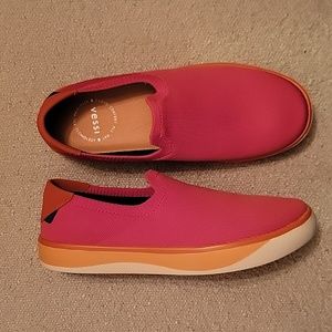 Vessi Women's Boardwalk Slip-on in Rhubarb